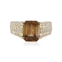 14K Canary Zircon Gold Ring (de Melo)