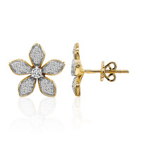 9K SI1 (G) Diamond Gold Earrings