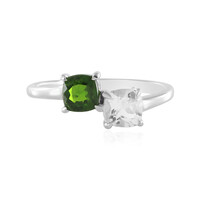 Russian Diopside Silver Ring