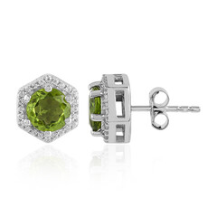 Peridot Silver Earrings