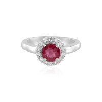 Bemainty Ruby Silver Ring