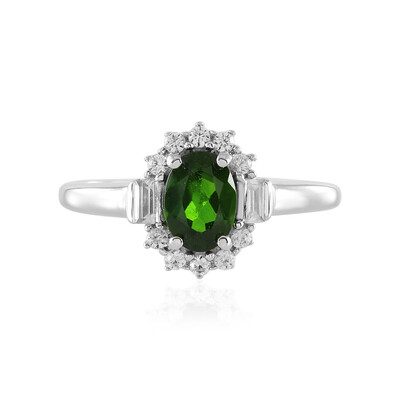 Russian Diopside Silver Ring