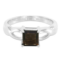 Smoky Quartz Silver Ring