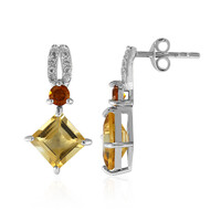 Citrine Silver Earrings