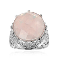 Rose Quartz Silver Ring