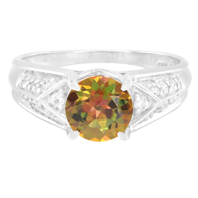 Jungle Topaz Silver Ring