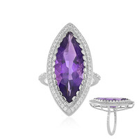 Siberian Amethyst Silver Ring