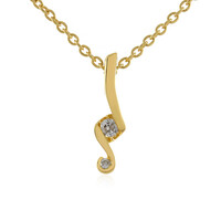 I4 (J) Diamond Silver Necklace