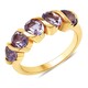 Rose de France Amethyst Silver Ring