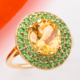 9K Yellow Beryl Gold Ring