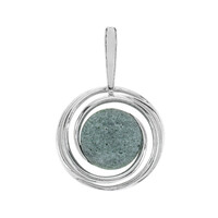 Fuchsite Silver Pendant