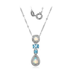 Welo Opal Silver Necklace