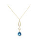 14K London Blue Topaz Gold Necklace