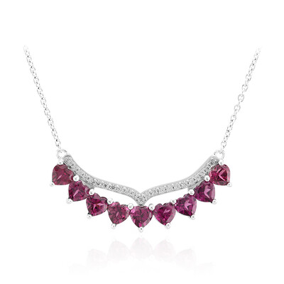 Rhodolite Silver Necklace