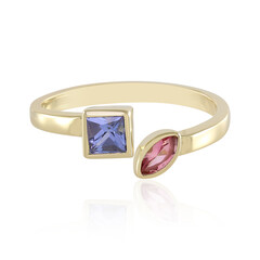 9K Nigerian Pink Tourmaline Gold Ring (Adela Gold)