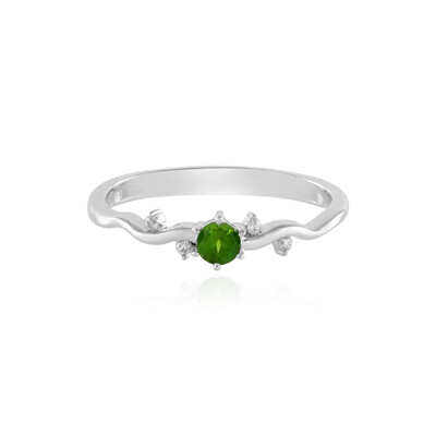 Russian Diopside Silver Ring