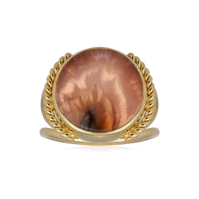 Java Plume Carnelian Silver Ring (Bali Barong)