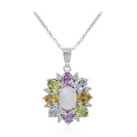 Welo Opal Silver Necklace