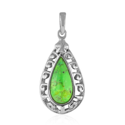 Kingman Green Mojave Turquoise Silver Pendant (Art of Nature)