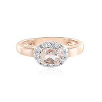 Morganite Silver Ring