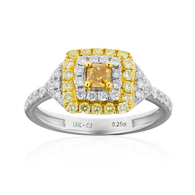 18K SI2 Yellow Diamond Gold Ring (CIRARI)