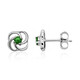 Tsavorite Silver Earrings