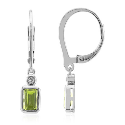 Peridot Silver Earrings