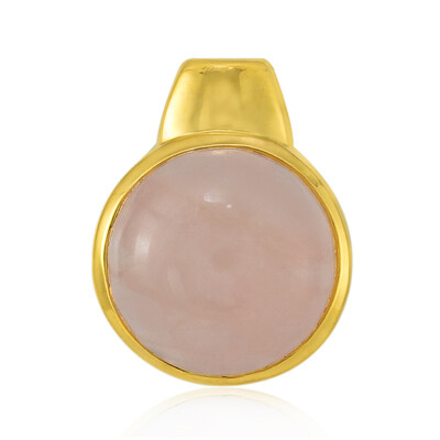 Rose Quartz Silver Pendant (MONOSONO COLLECTION)