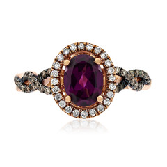 10K Rhodolite Gold Ring