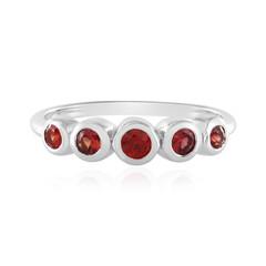 Tanzanian Ruby Silver Ring