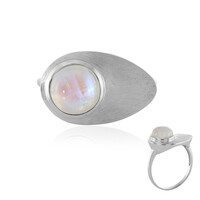 AAA Rainbow Moonstone Silver Ring