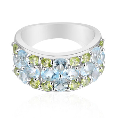 Sky Blue Topaz Silver Ring