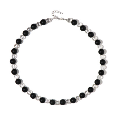 Black Onyx Silver Necklace