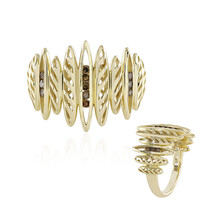 9K I2 Champagne Diamond Gold Ring (Ornaments by de Melo)