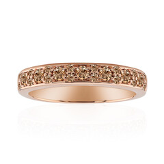 9K SI1 Argyle Rose De France Diamond Gold Ring