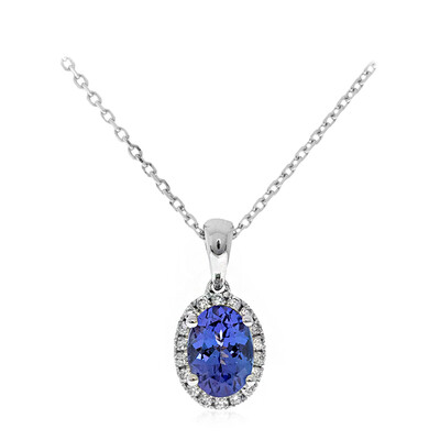 10K AAA Tanzanite Gold Necklace