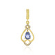 Unheated Ceylon Blue Sapphire Silver Pendant