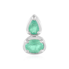 Colombian Emerald Silver Pendant