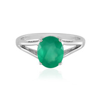 Green Onyx Silver Ring