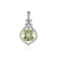 14K Ouro Verde Quartz Gold Pendant (SUHANA)