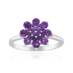 Siberian Amethyst Silver Ring