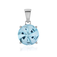 Sky Blue Topaz Silver Pendant