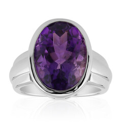 Zambian Amethyst Silver Ring (Pallanova)