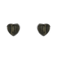 Black Oak Silver Earrings