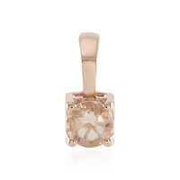 9K Morganite Gold Pendant