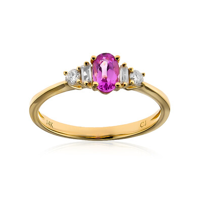 14K Pink Sapphire Gold Ring (CIRARI)