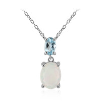 Welo Opal Silver Necklace