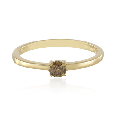 I2 Brown Diamond Silver Ring