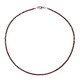 Indian Garnet Silver Necklace