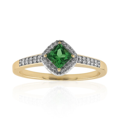 9K AAA Kenya Tsavorite Gold Ring